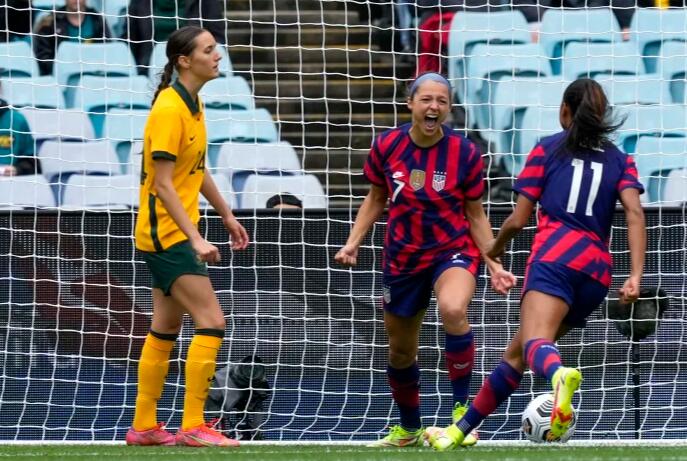 US Women’s Soccer Team Beats Aussies 3-0