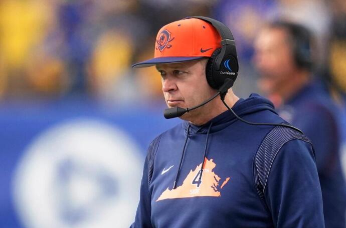 Virginia Coach Bronco Mendenhall Stepping Down After Bowl