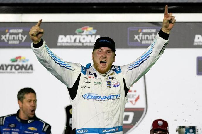 Hill Wins at Daytona as Airborne Crash Ends Xfinity Opener