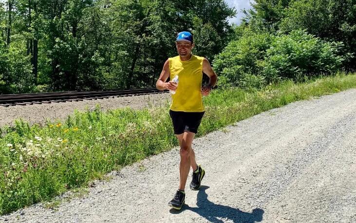 An ultramarathoner is running from Key West to Calais to raise money for East Coast trail