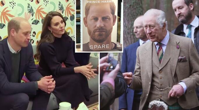 Royals appear for first time after publication of Harry’s book