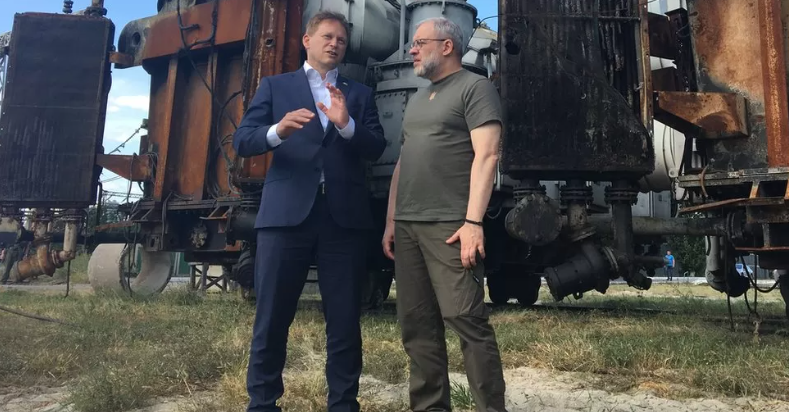 Grant Shapps visits Kyiv as UK backs Ukraine nuclear power