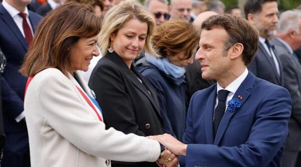 Macron takes part in charity soccer game, showing off sporting prowess